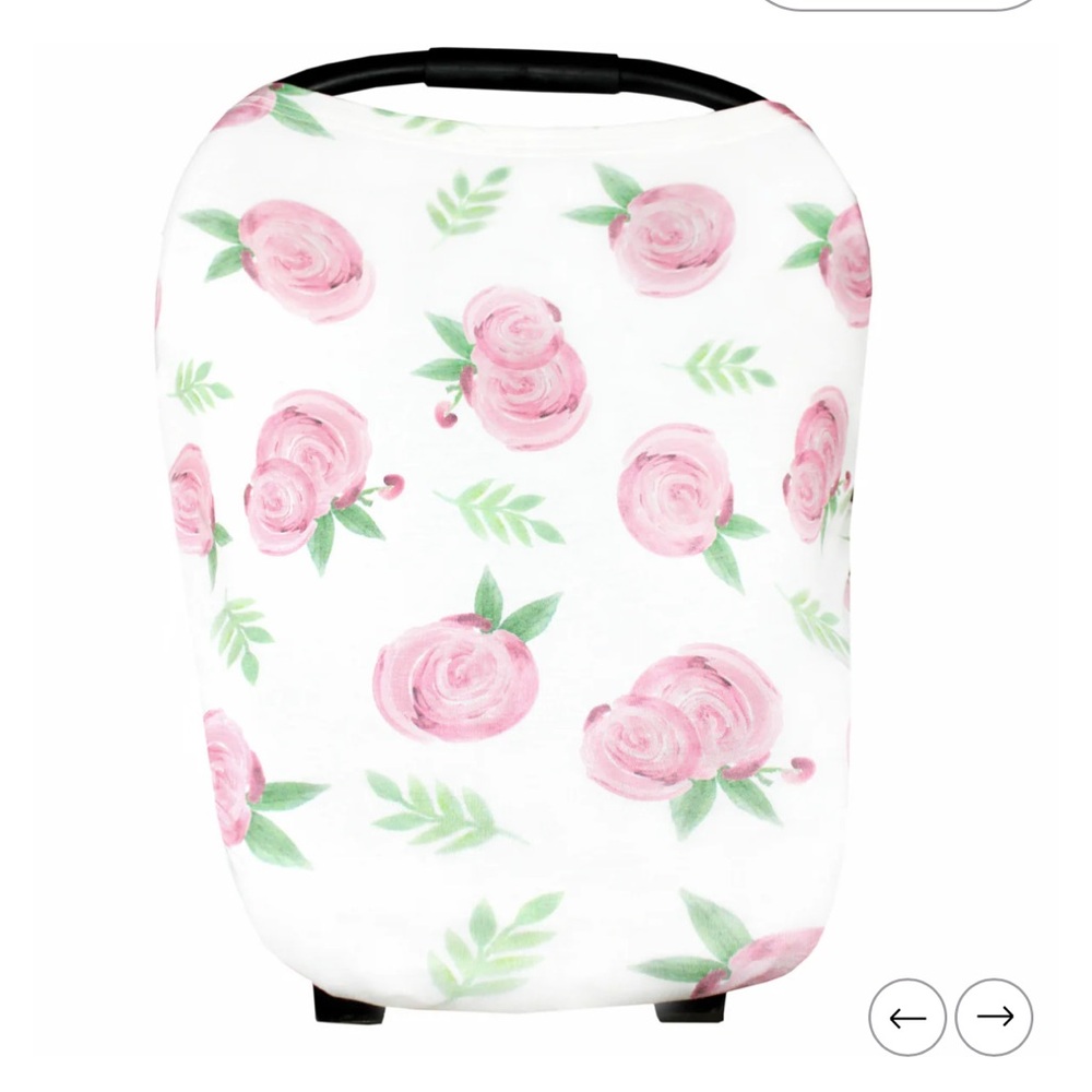 5-in-1 Multi-Use Cover Copper Pearl, City - Grace - Pink Rose Flowers